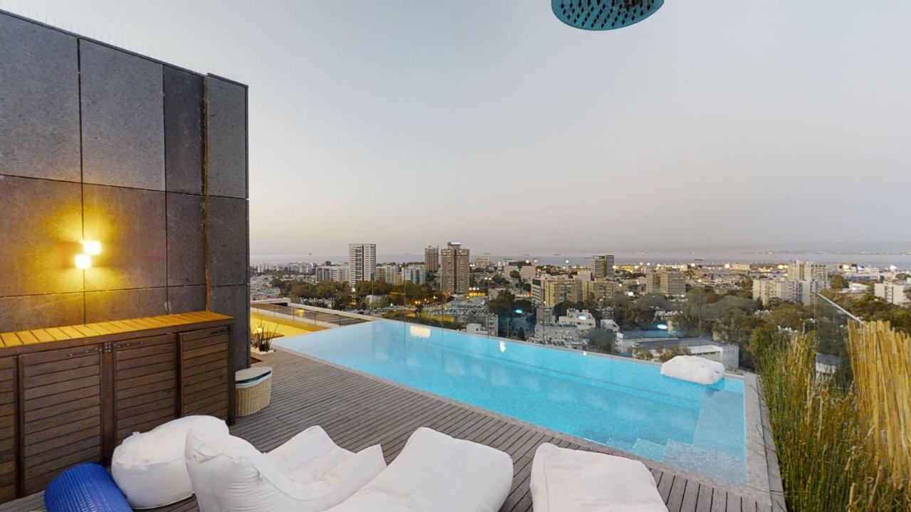 Serene - Infinity Cview Pool - 4 Bedrooms Luxury Penthouse Haïfa Extérieur photo