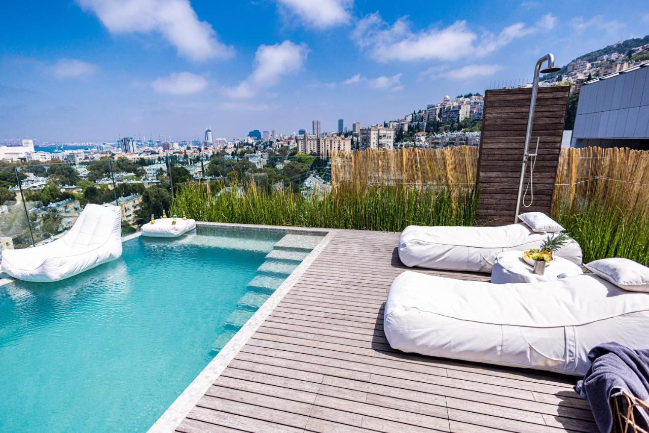 Serene - Infinity Cview Pool - 4 Bedrooms Luxury Penthouse Haïfa Extérieur photo